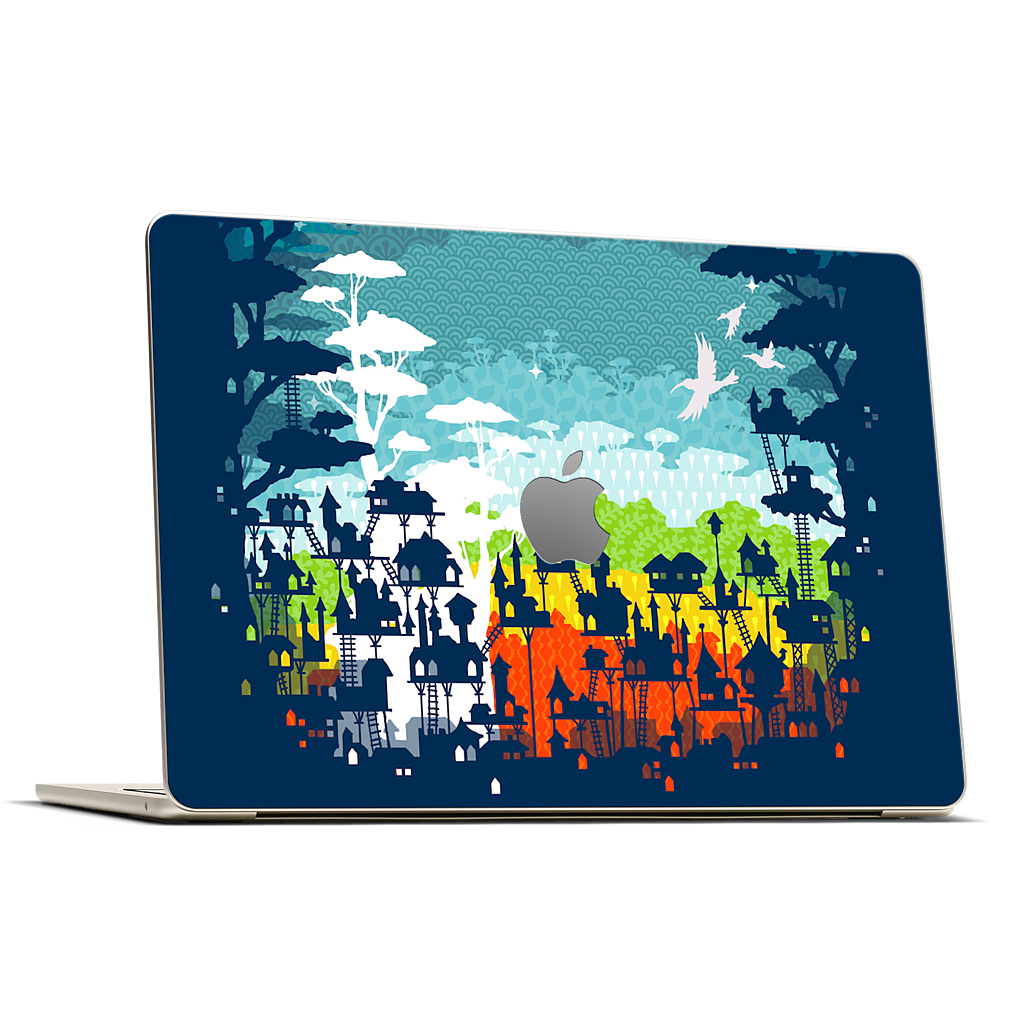 Rainforest City MacBook Skin