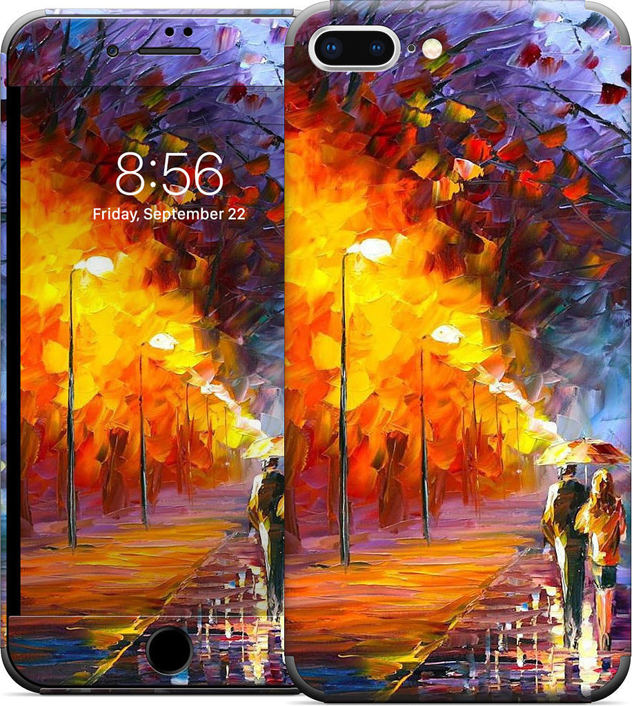 ALLEY BY THE LAKE by Leonid Afremov iPhone Skin