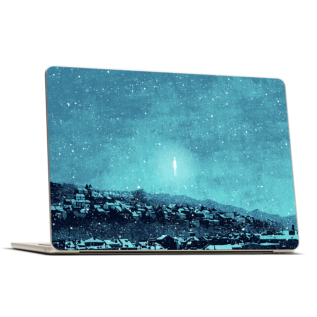 "we wait out the storm, and i am floored" MacBook Skin