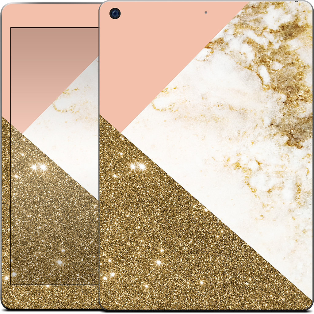 Gold Marble Collage  iPad Skin