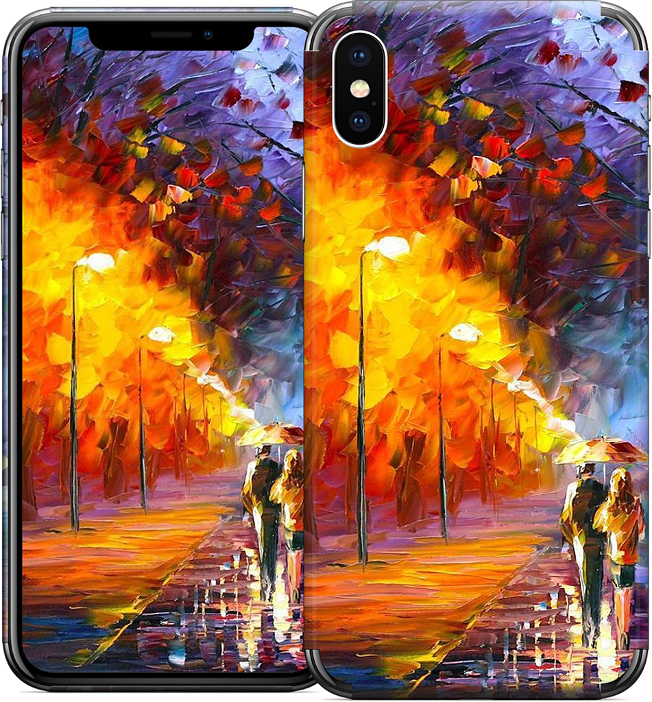 ALLEY BY THE LAKE by Leonid Afremov iPhone Skin