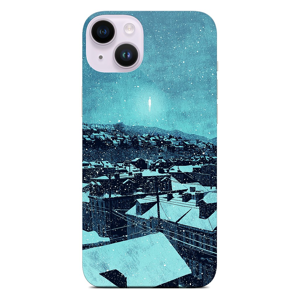 "we wait out the storm, and i am floored" iPhone Skin