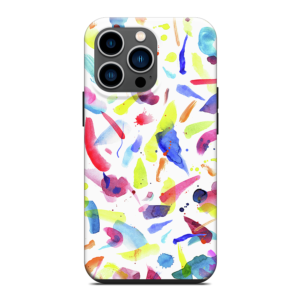 Watercolor Summer Brushstrokes iPhone Case