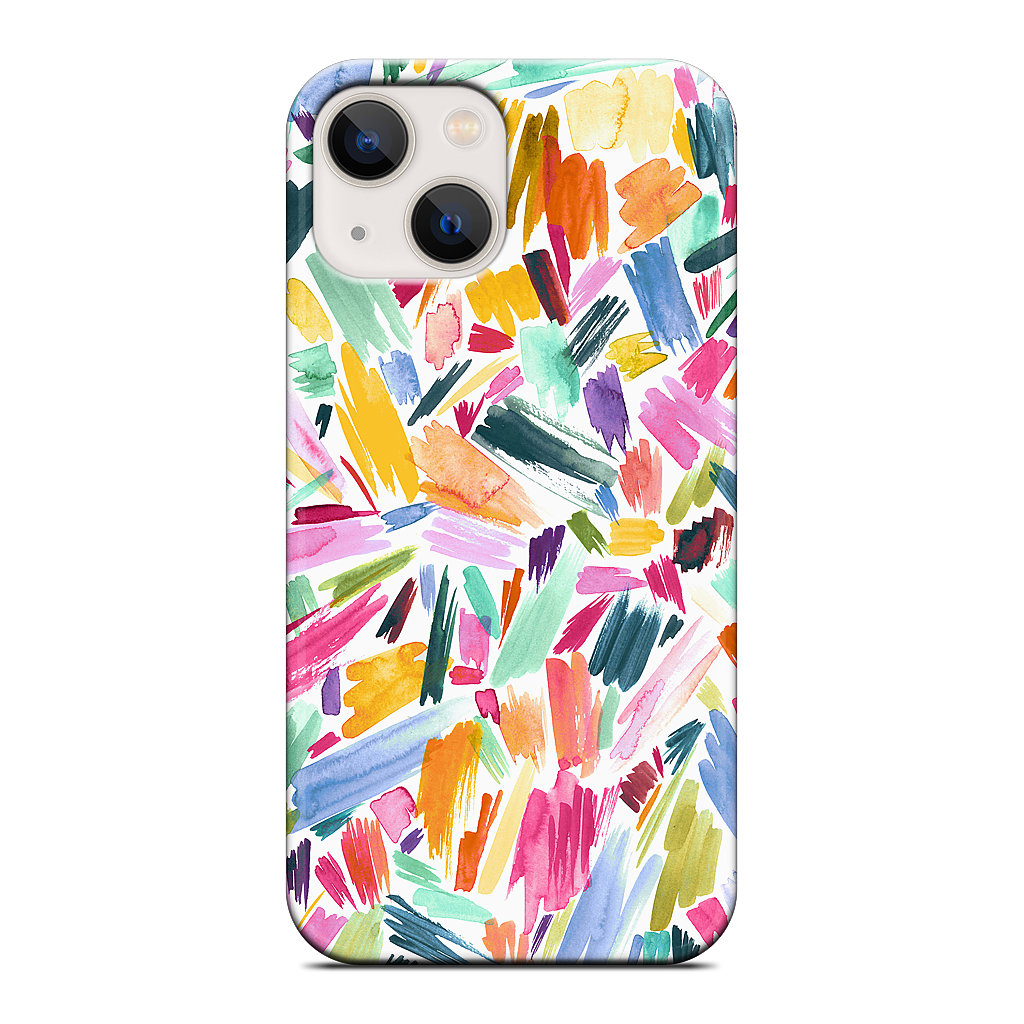 Colorful Abstract Strokes iPhone Case