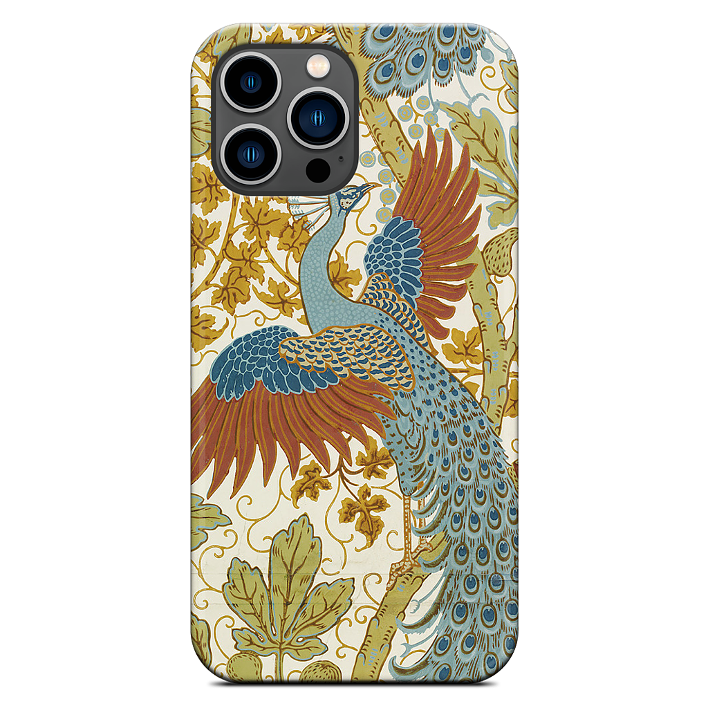 Fig and Peacock iPhone Case