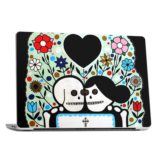 In The Garden With My Love MacBook Skin