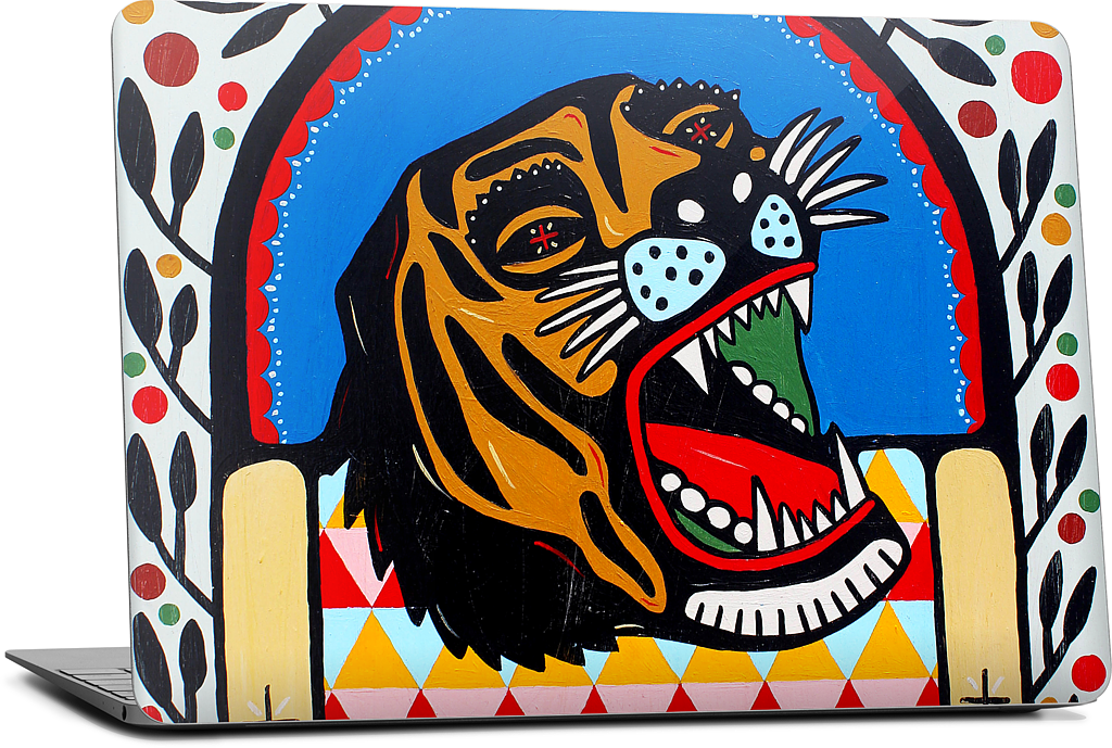 Tiger Coffin MacBook Skin