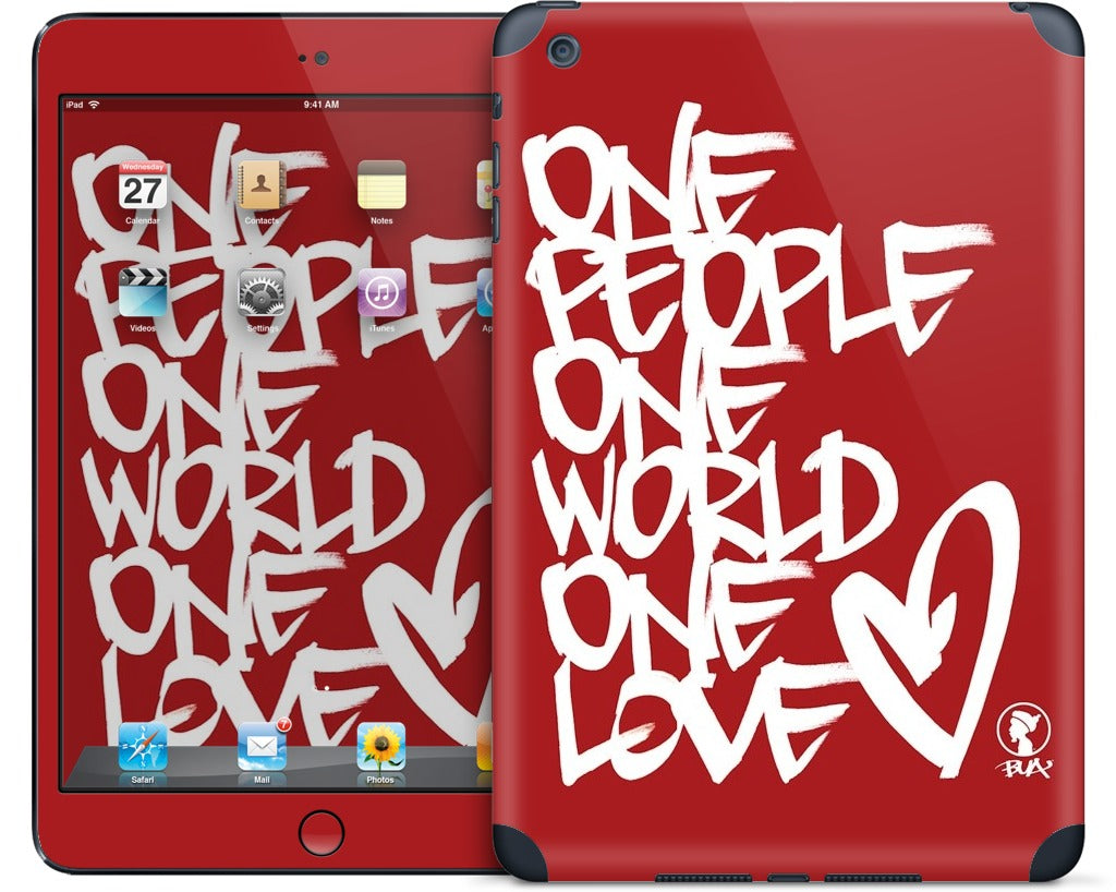 One People, One World, One Love iPad Skin