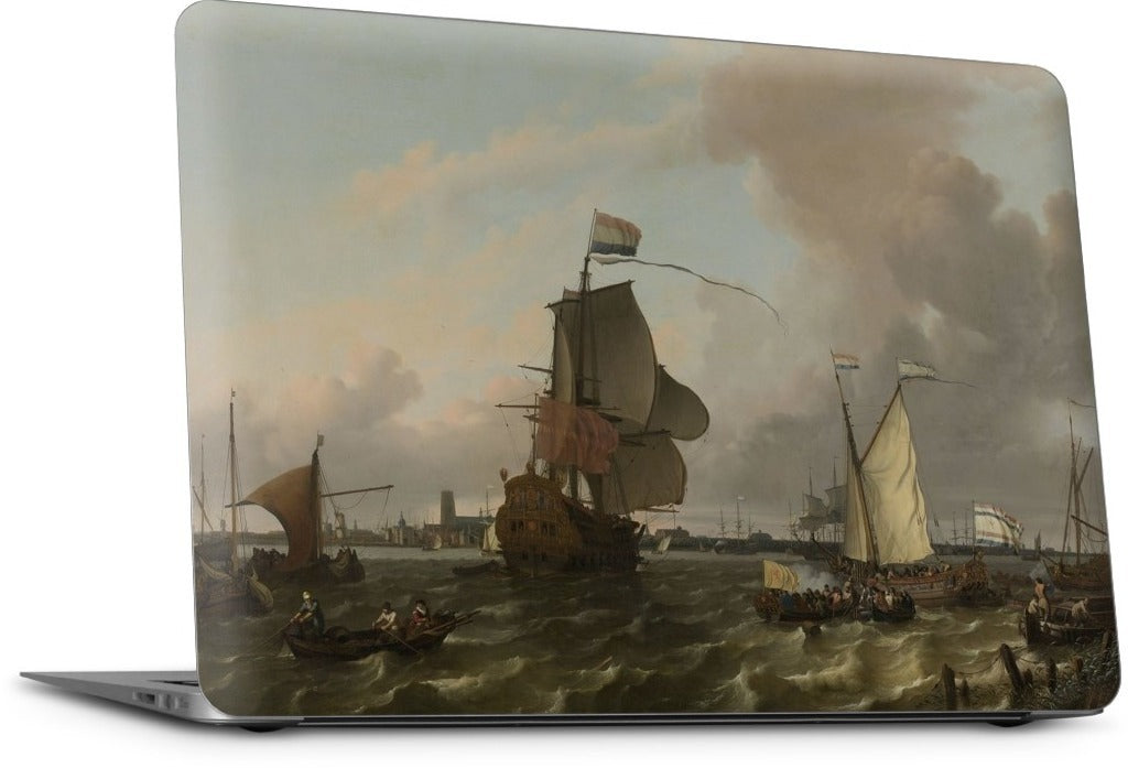 The Warship Brielle on the Maas Rotterdam MacBook Skin