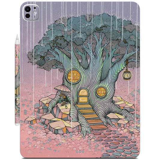 Rainy Day In The Library iPad Skin