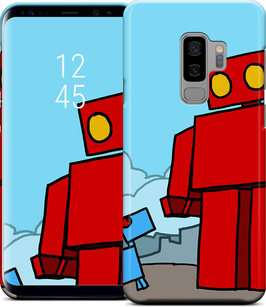Red Robot Leaving The City Samsung Case