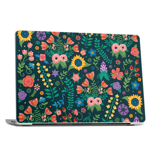 Floral Heart MacBook Skin
