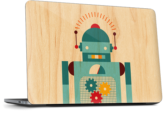 Blue Robot Dell Laptop Skin