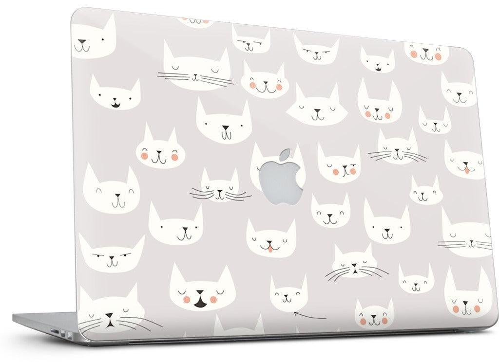 Cat Faces MacBook Skin
