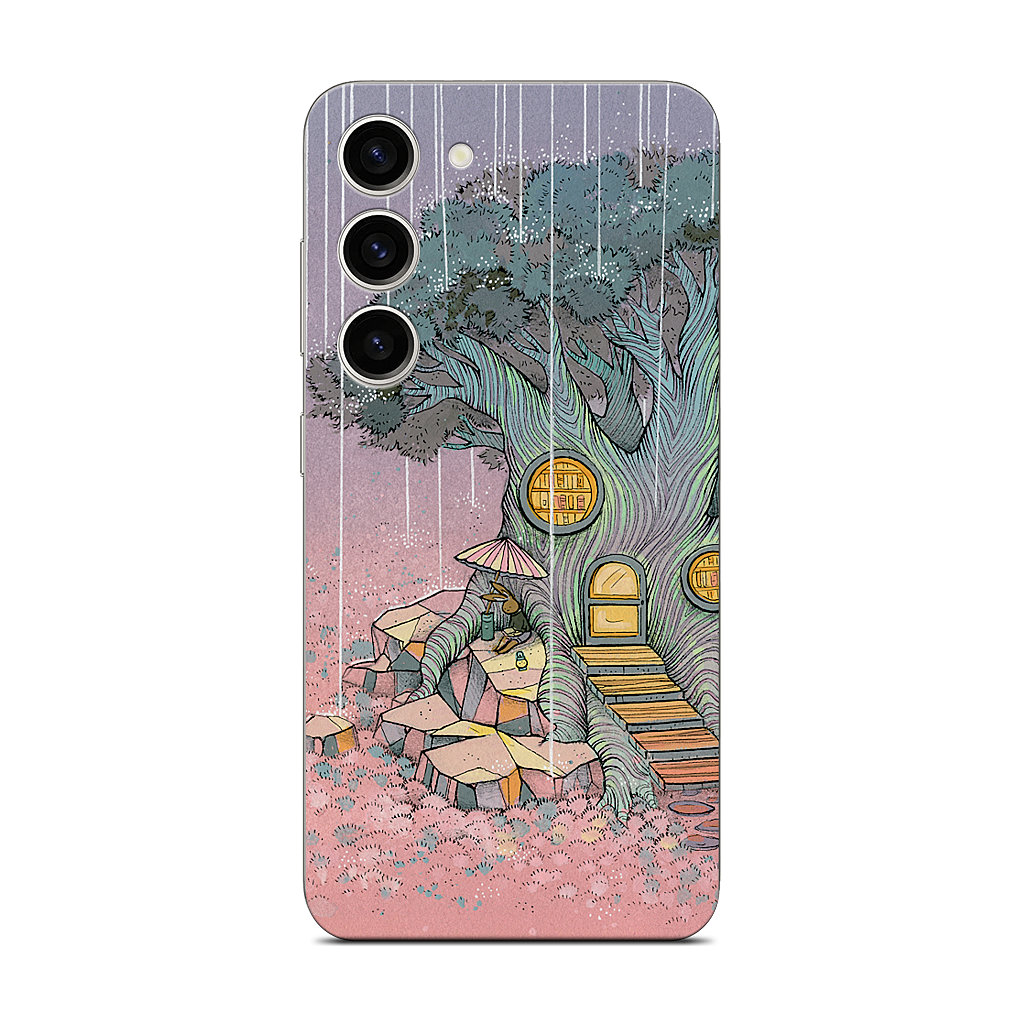 Rainy Day In The Library Samsung Skin