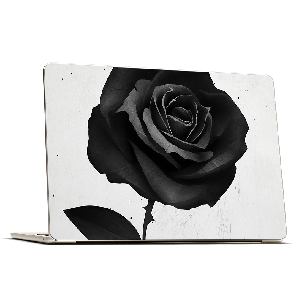 Fabric Rose MacBook Skin