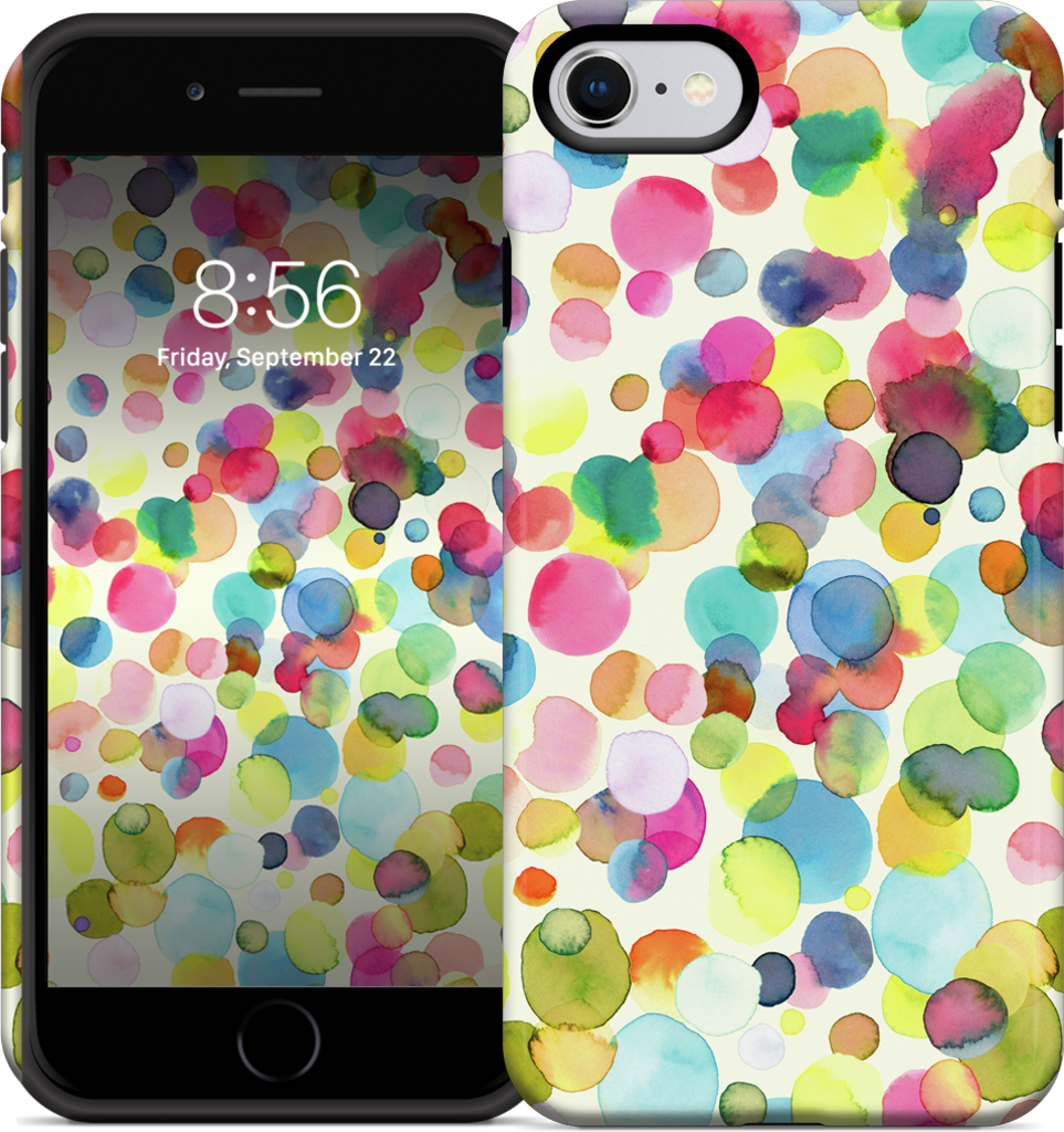 Watercolor Colorful Drops iPhone Case