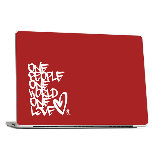 One People, One World, One Love MacBook Skin