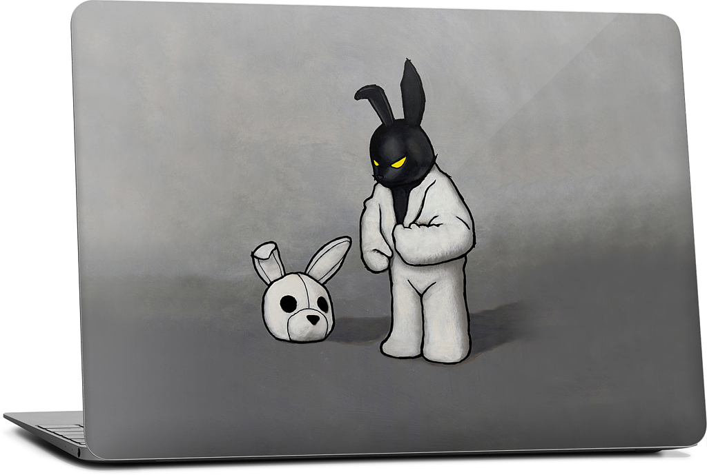Black In White MacBook Skin