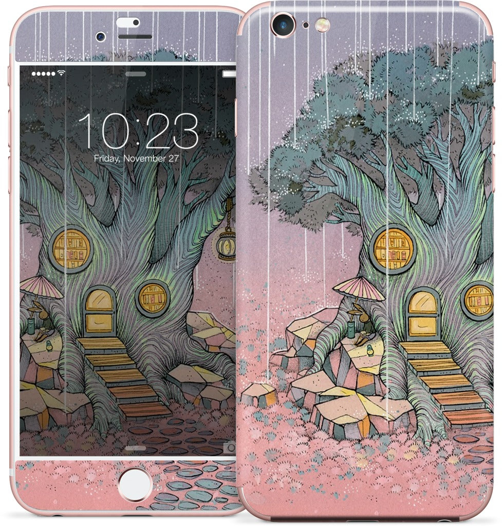 Rainy Day In The Library iPhone Skin