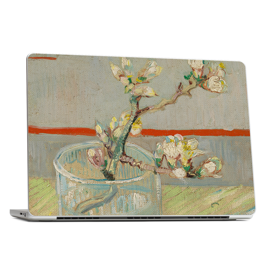 Spring of Flowering Almond in a Glass MacBook Skin