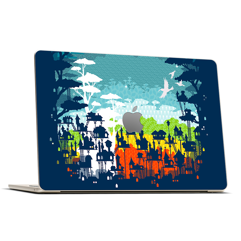 Rainforest City MacBook Skin