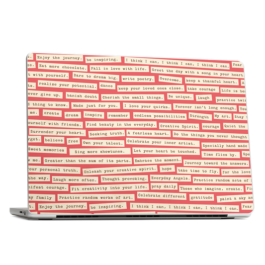 Happy Thoughts MacBook Skin