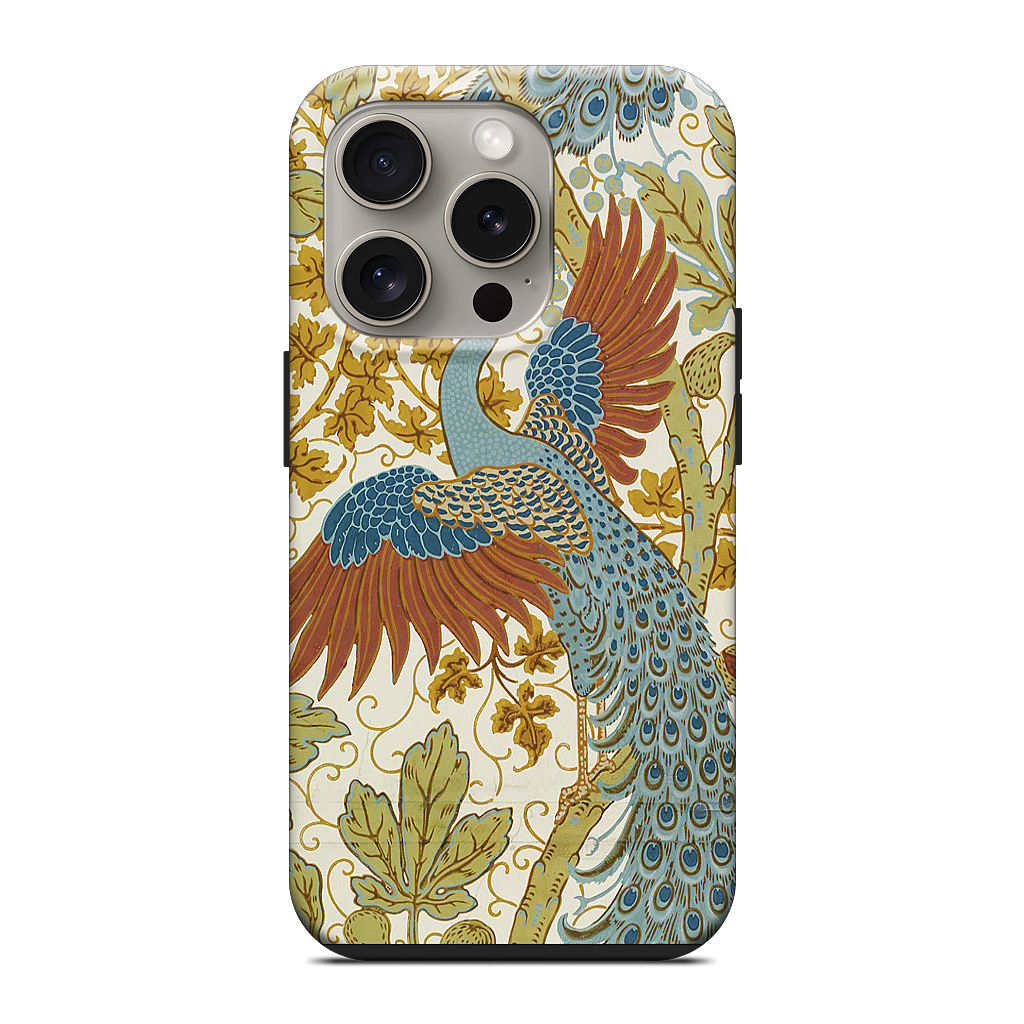 Fig and Peacock iPhone Case