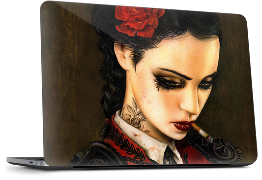 Bull Fight Her Dell Laptop Skin