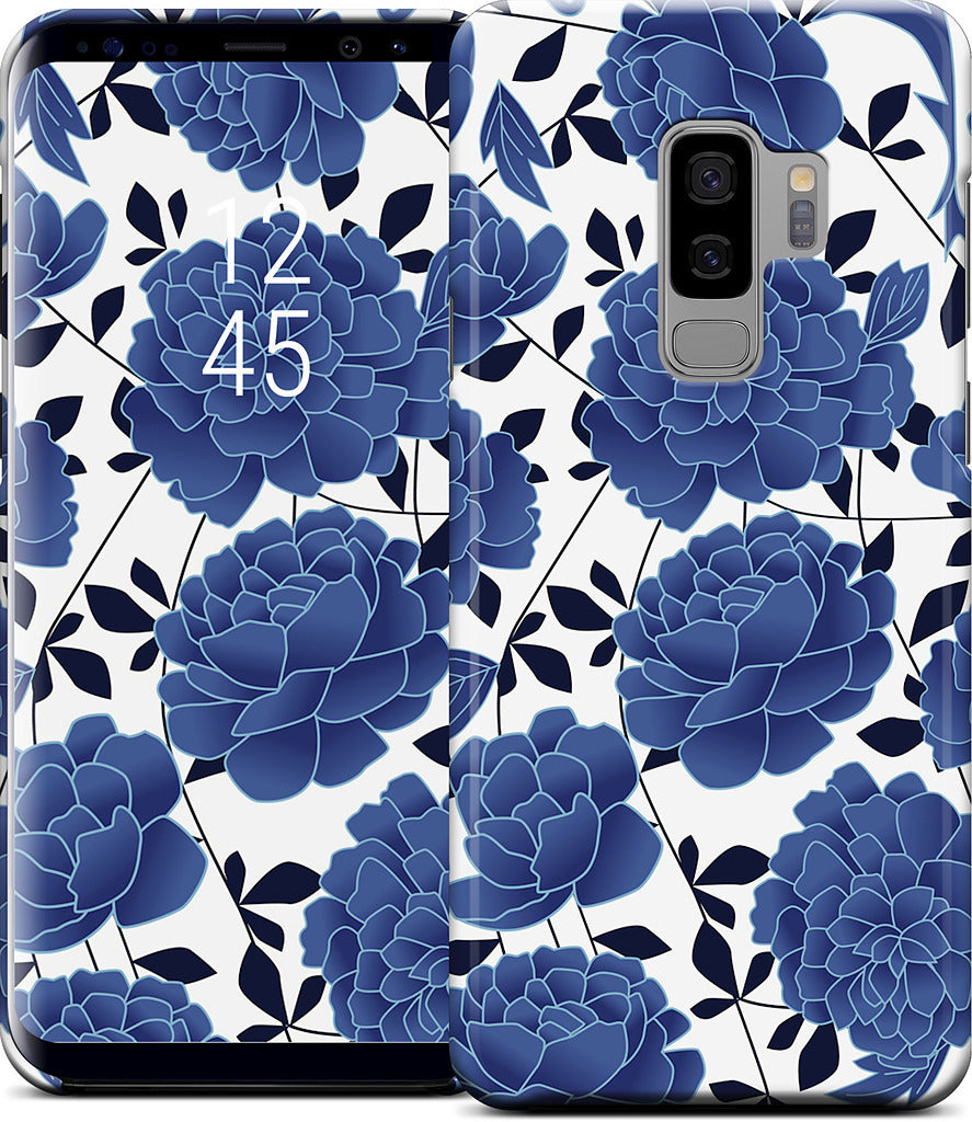 Blue flowers Samsung Case