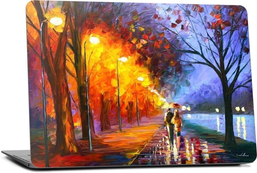 ALLEY BY THE LAKE by Leonid Afremov MacBook Skin