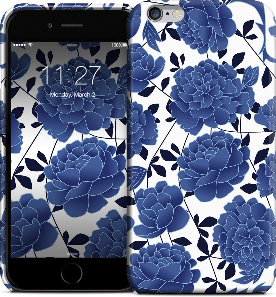 Blue flowers iPhone Case