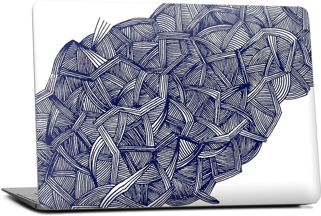 blue lines MacBook Skin