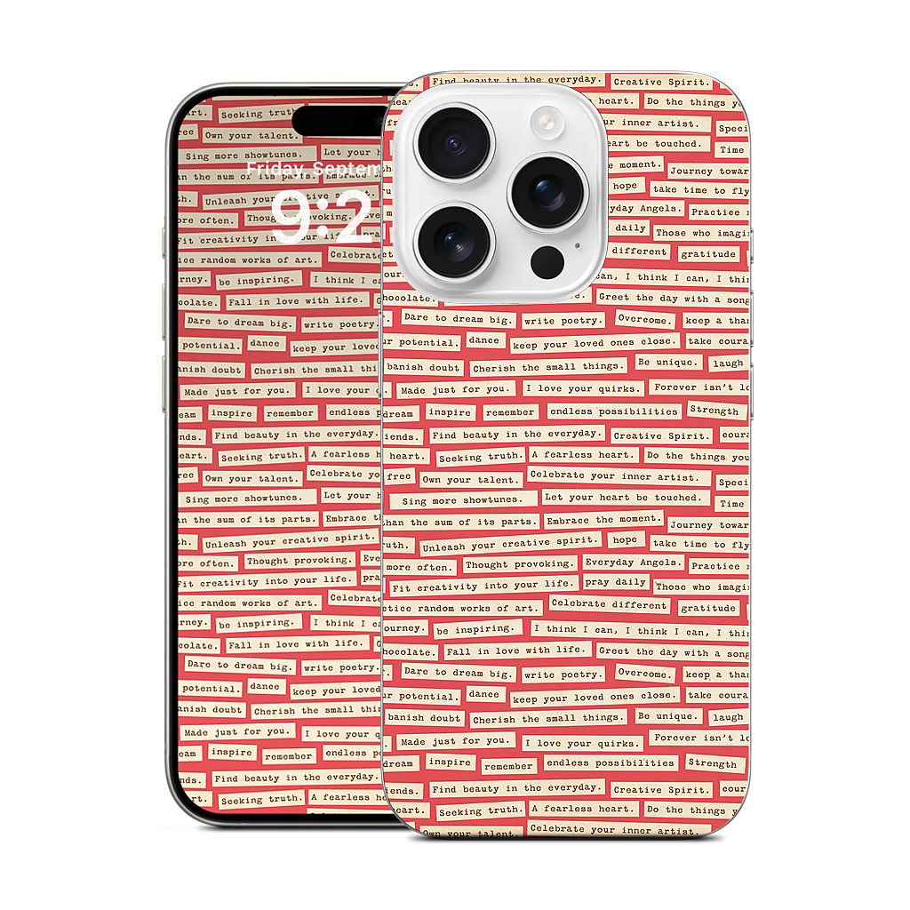 Happy Thoughts iPhone Skin