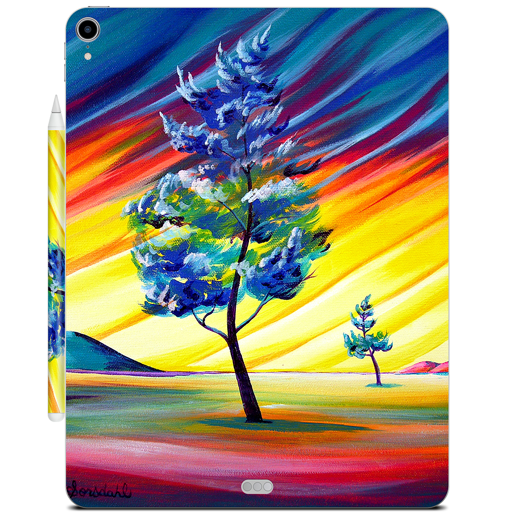Thick Frost Sunset Glow iPad Skin
