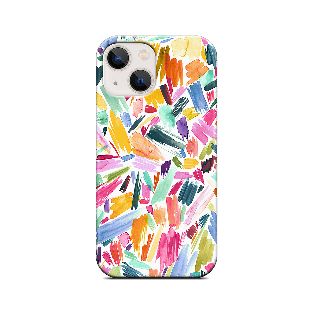 Colorful Abstract Strokes iPhone Case