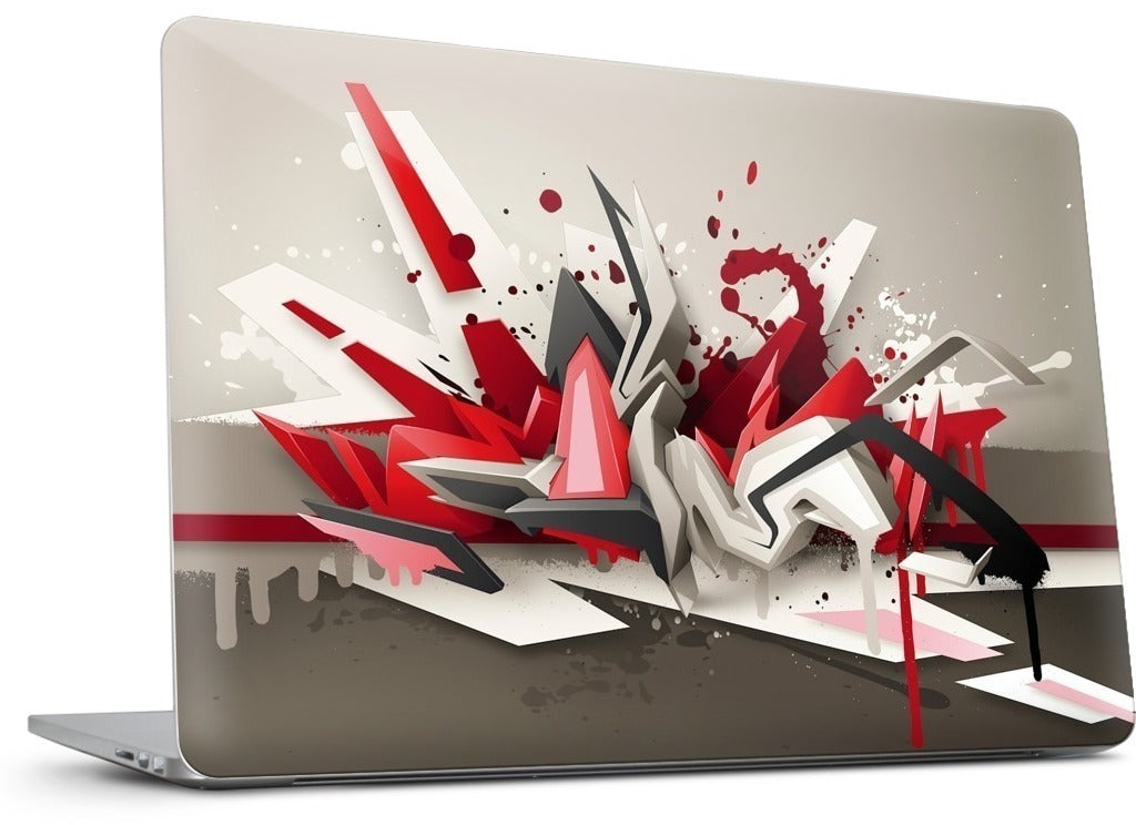 Red Metal MacBook Skin