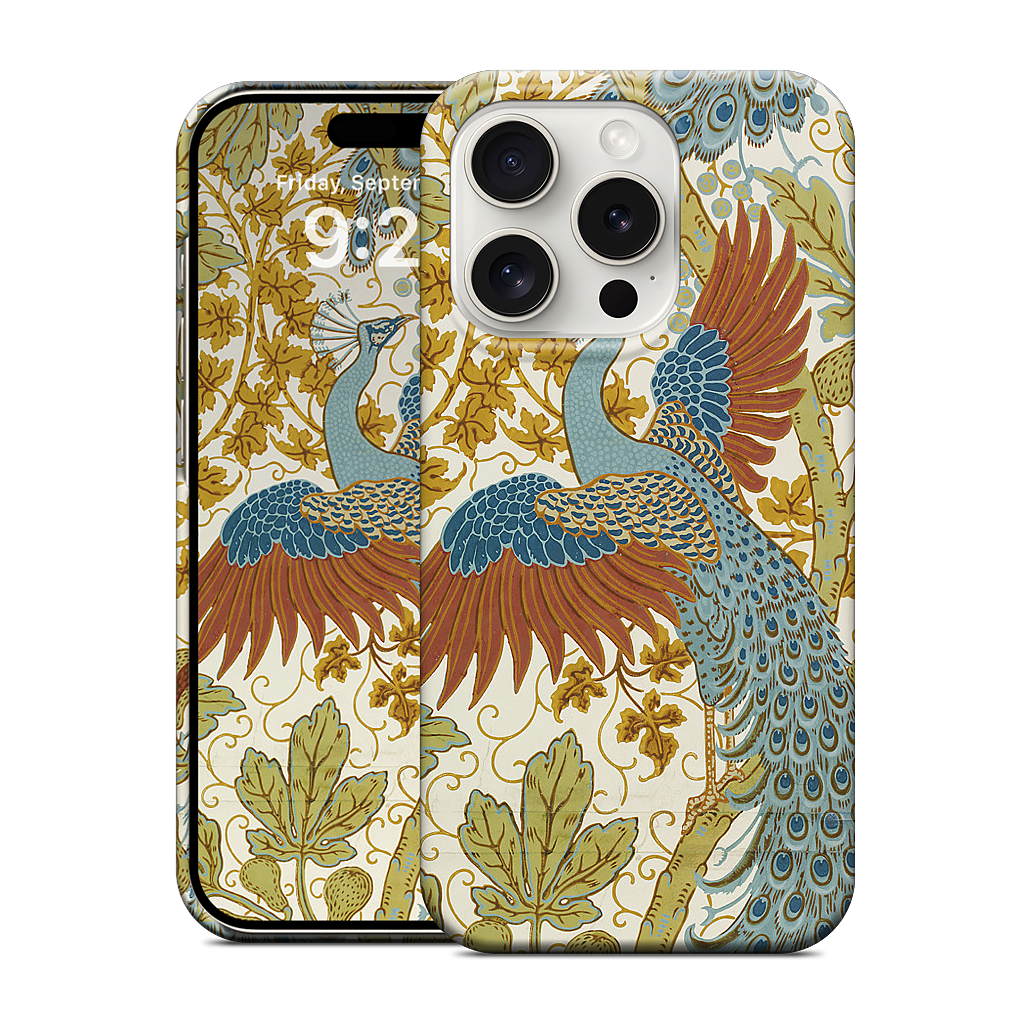 Fig and Peacock iPhone Case