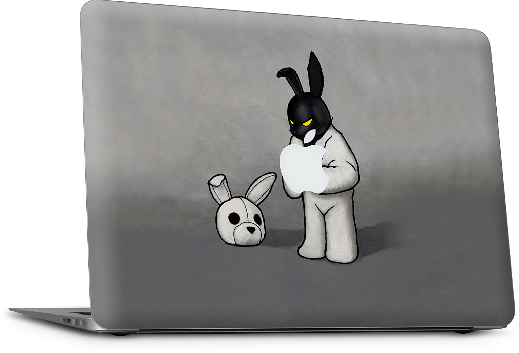 Black In White MacBook Skin