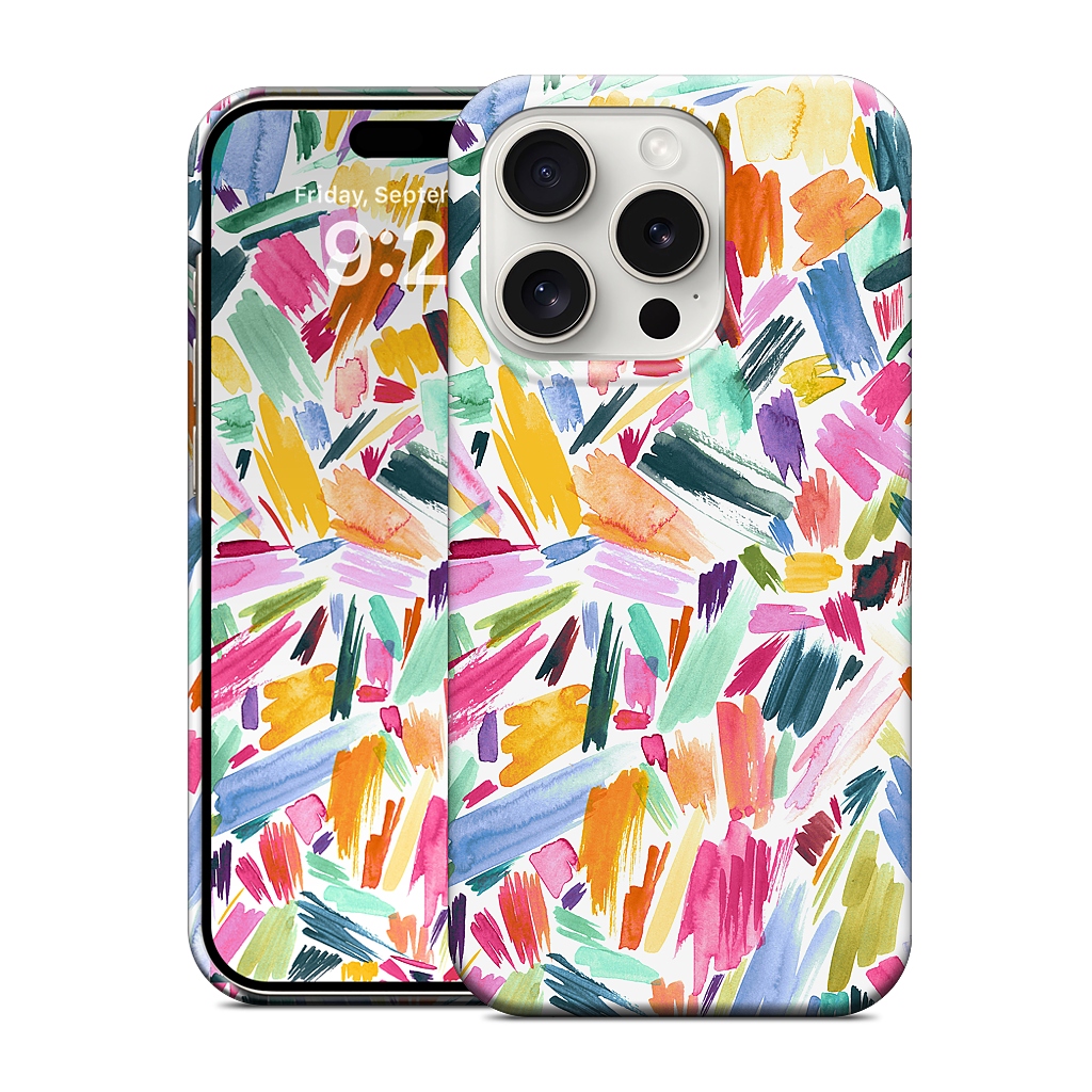 Colorful Abstract Strokes iPhone Case