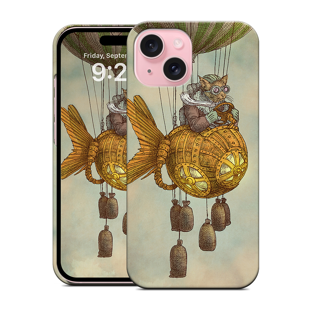 Around The World In A GoldfishFlyer iPhone Case