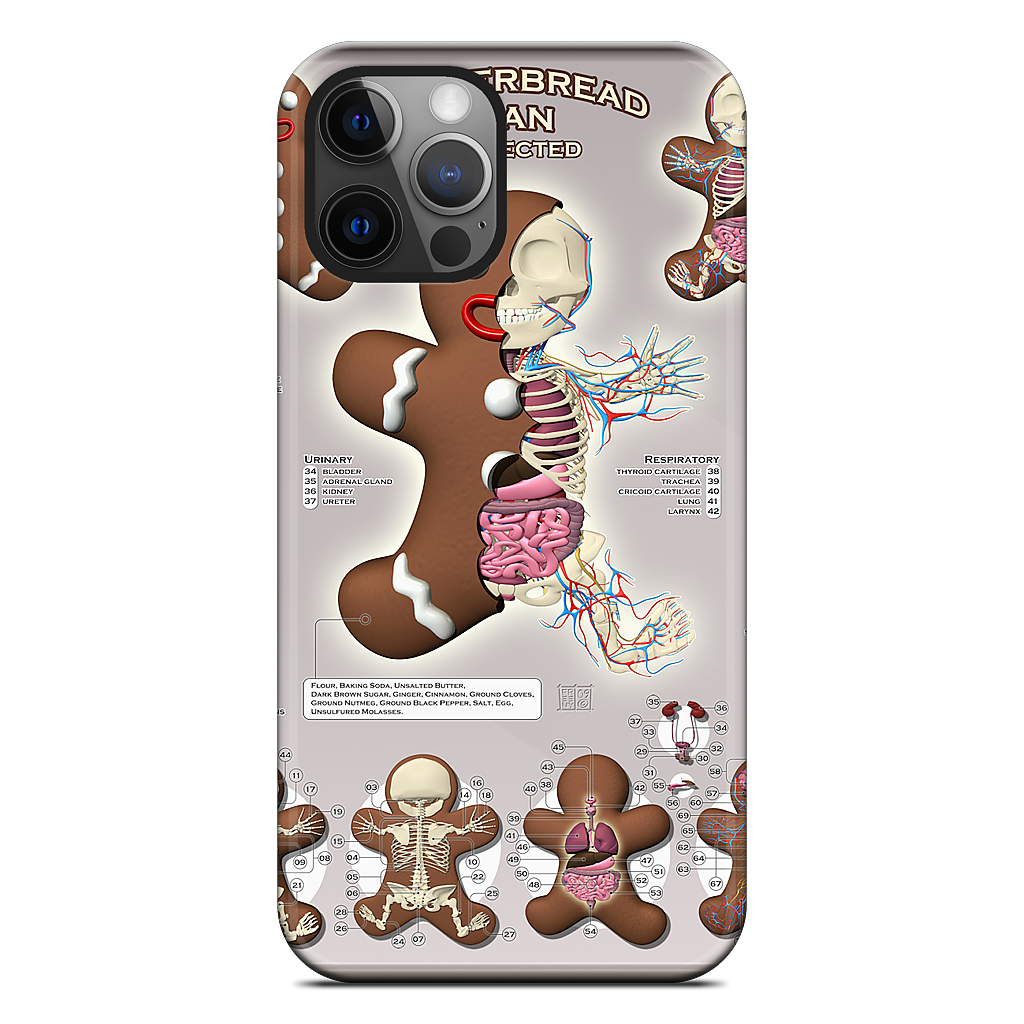 Gingerbread Man Dissected iPhone Case