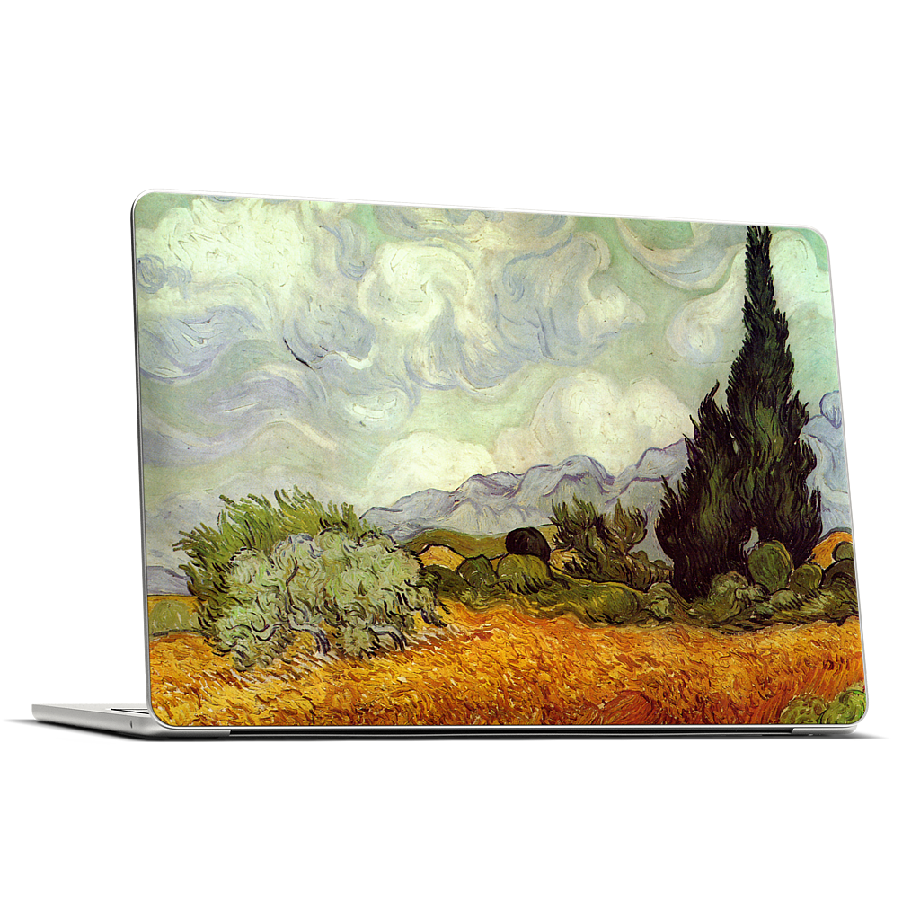 A Wheatfield with Cypresses MacBook Skin