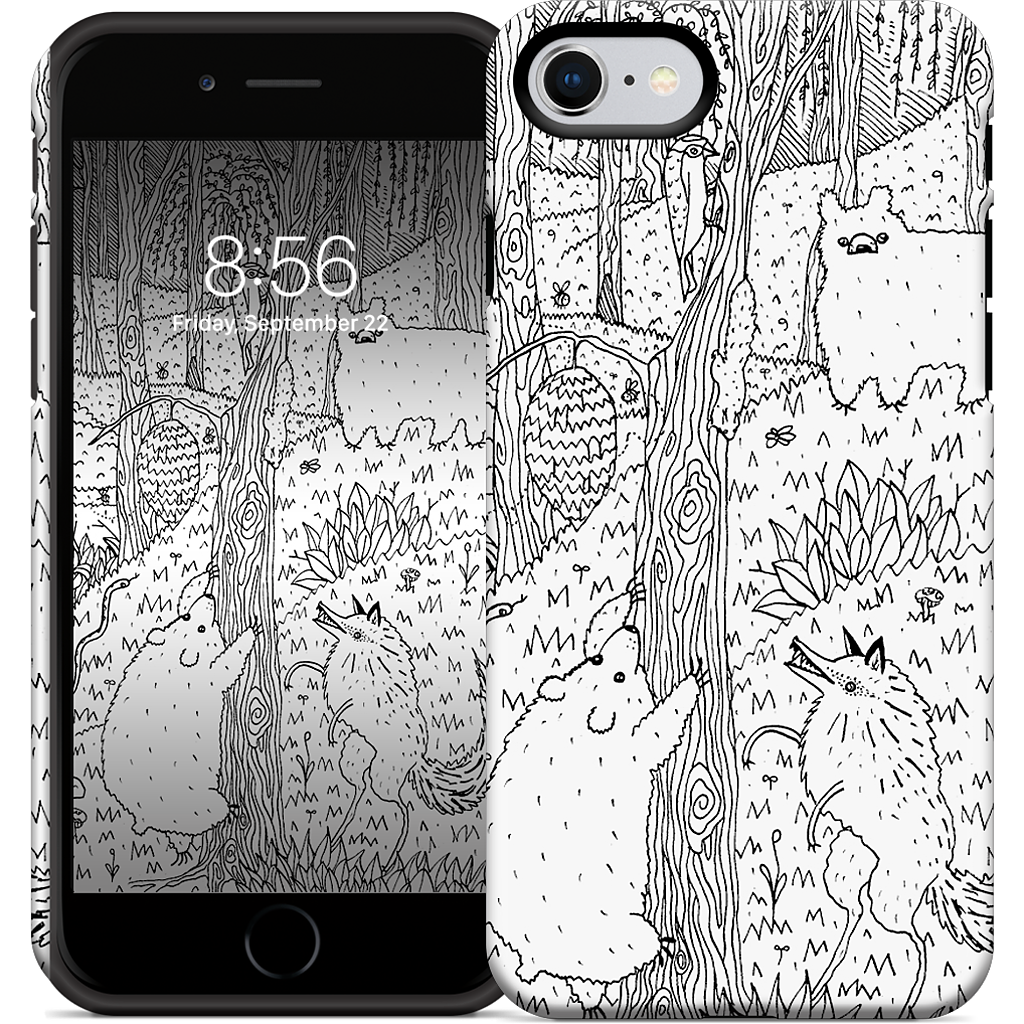 Diurnal Animals of the Forest iPhone Case