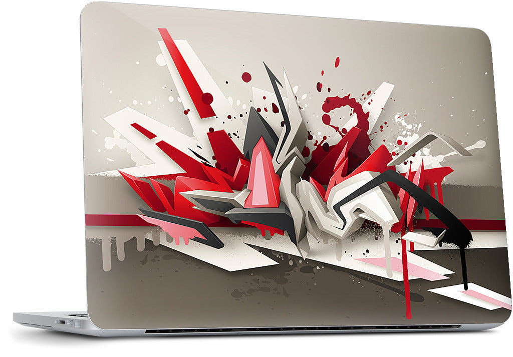 Red Metal MacBook Skin