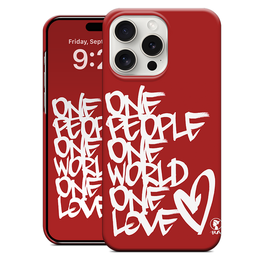 One People, One World, One Love iPhone Case