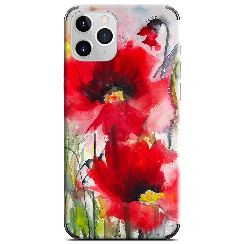 Red Poppies iPhone Skin