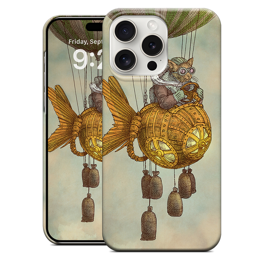 Around The World In A GoldfishFlyer iPhone Case