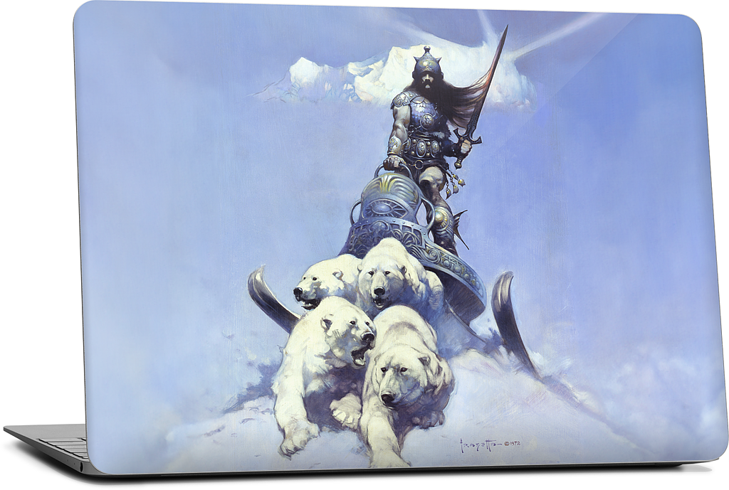 Silver Warrior MacBook Skin