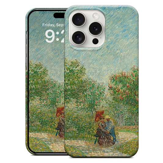 Garden with Courting Couples iPhone Case